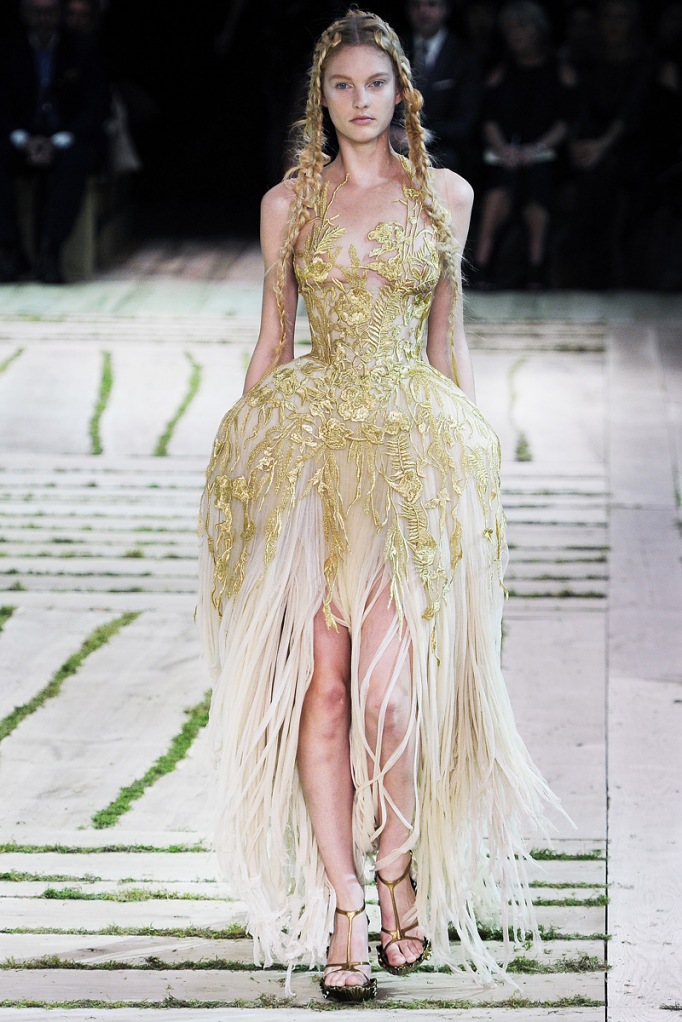 Alexander McQueen Floral Ruffle Dress — UFO No More